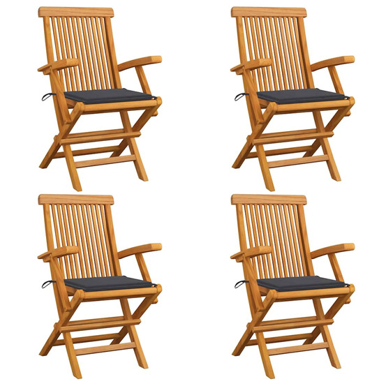 Chaises de jardin avec coussins
