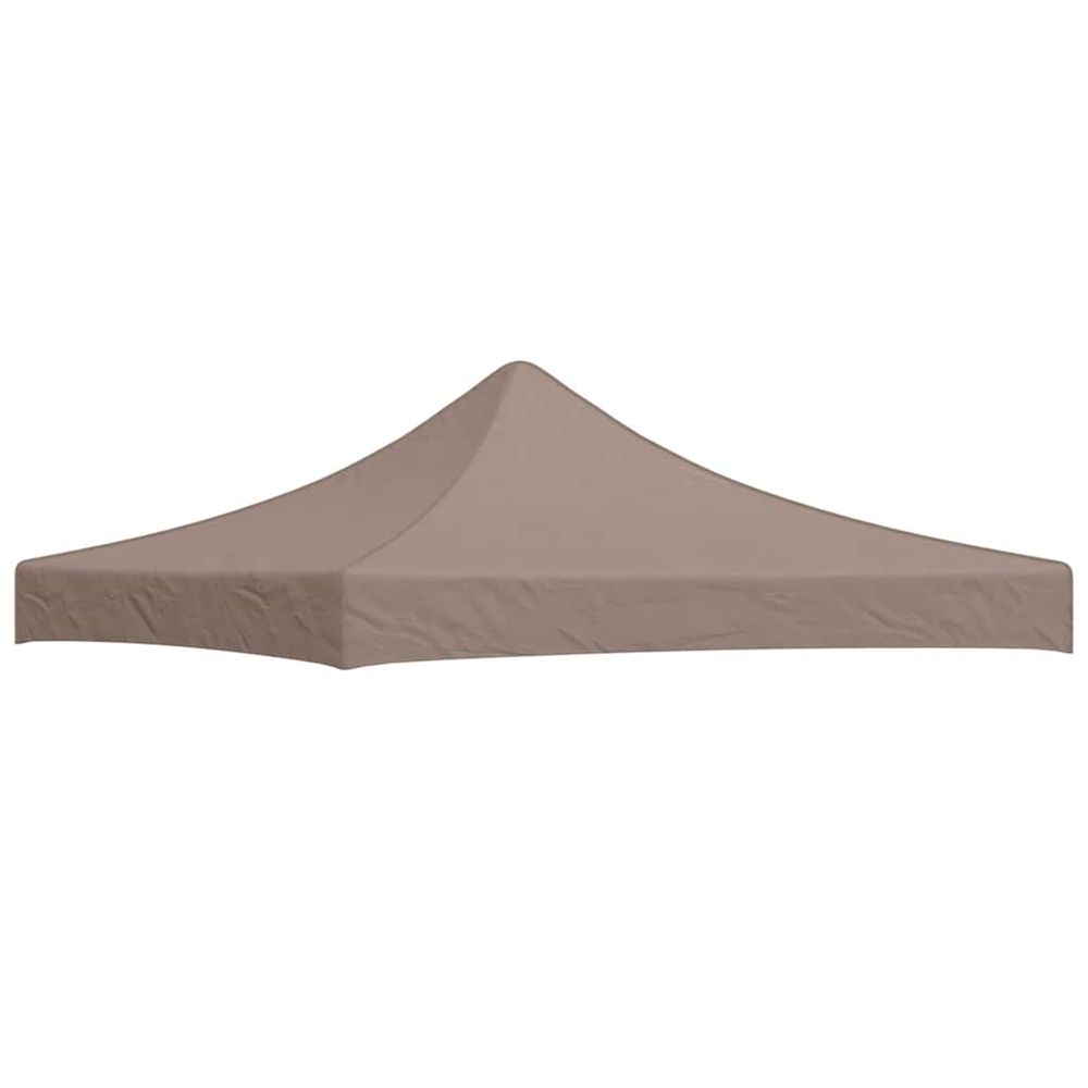 Toit de tente de réception 3x3 m taupe 270 g/m²