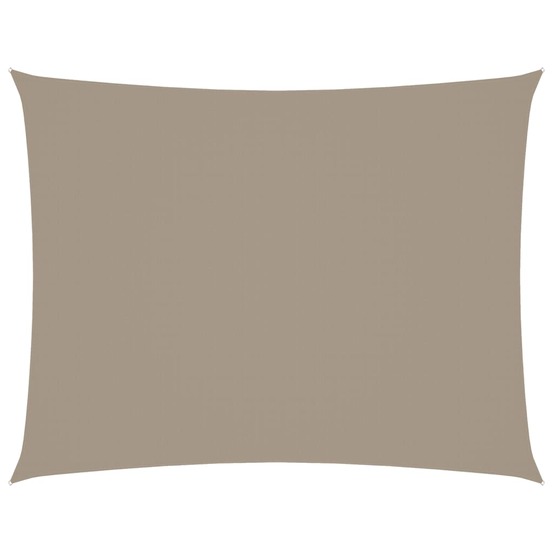 Voile de parasol tissu oxford rectangulaire 3x4 m taupe