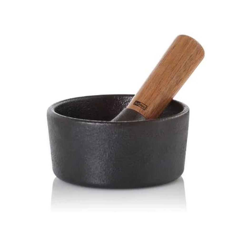 Mortier + pilon en bois d'acacia - mo15