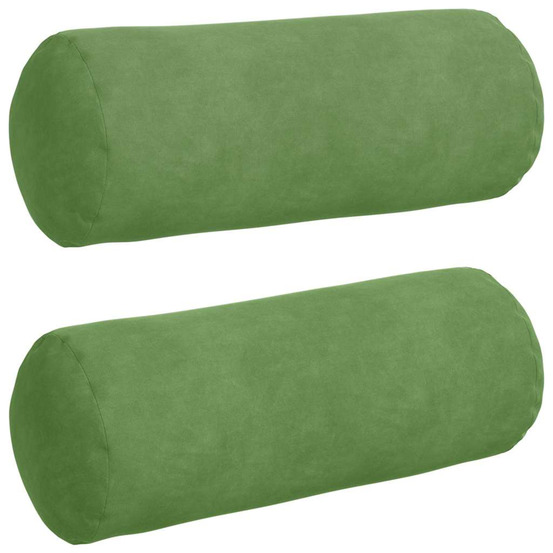 Coussins d'accent 2 pcs vert clair ø 15 x 40 cm