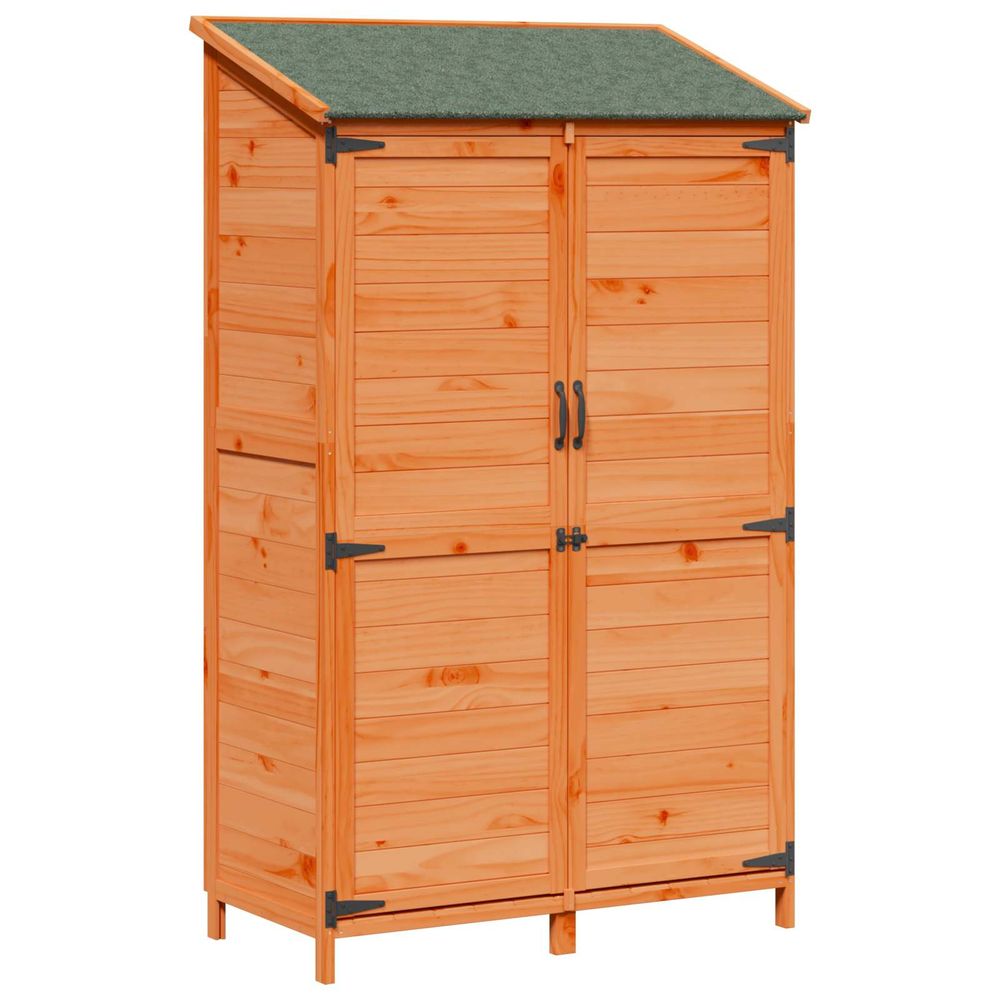 Abri de jardin marron 106,5 x 56 x 176 cm bois de sapin massif