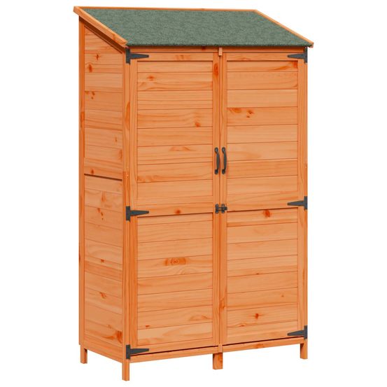Abri de jardin marron 106,5 x 56 x 176 cm bois de sapin massif