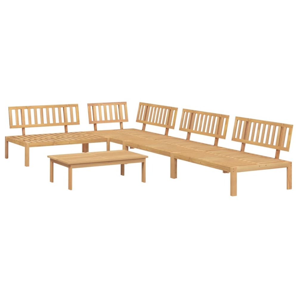 Salon palette de jardin 5 pcs bois d'acacia massif
