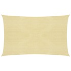 Voile d'ombrage 160 g/m² beige 2,5 x 5 m pehd