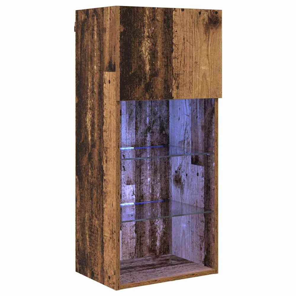 Meuble tv mural 40,5 x 30 x 90 cm bois ancien bois d'ingénierie