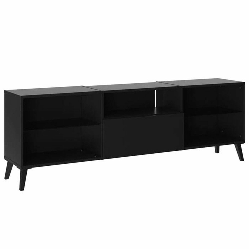 Meubles tv/hifi lowboard décor noir 153,5 x hauteur 52 x 31,5 cm
