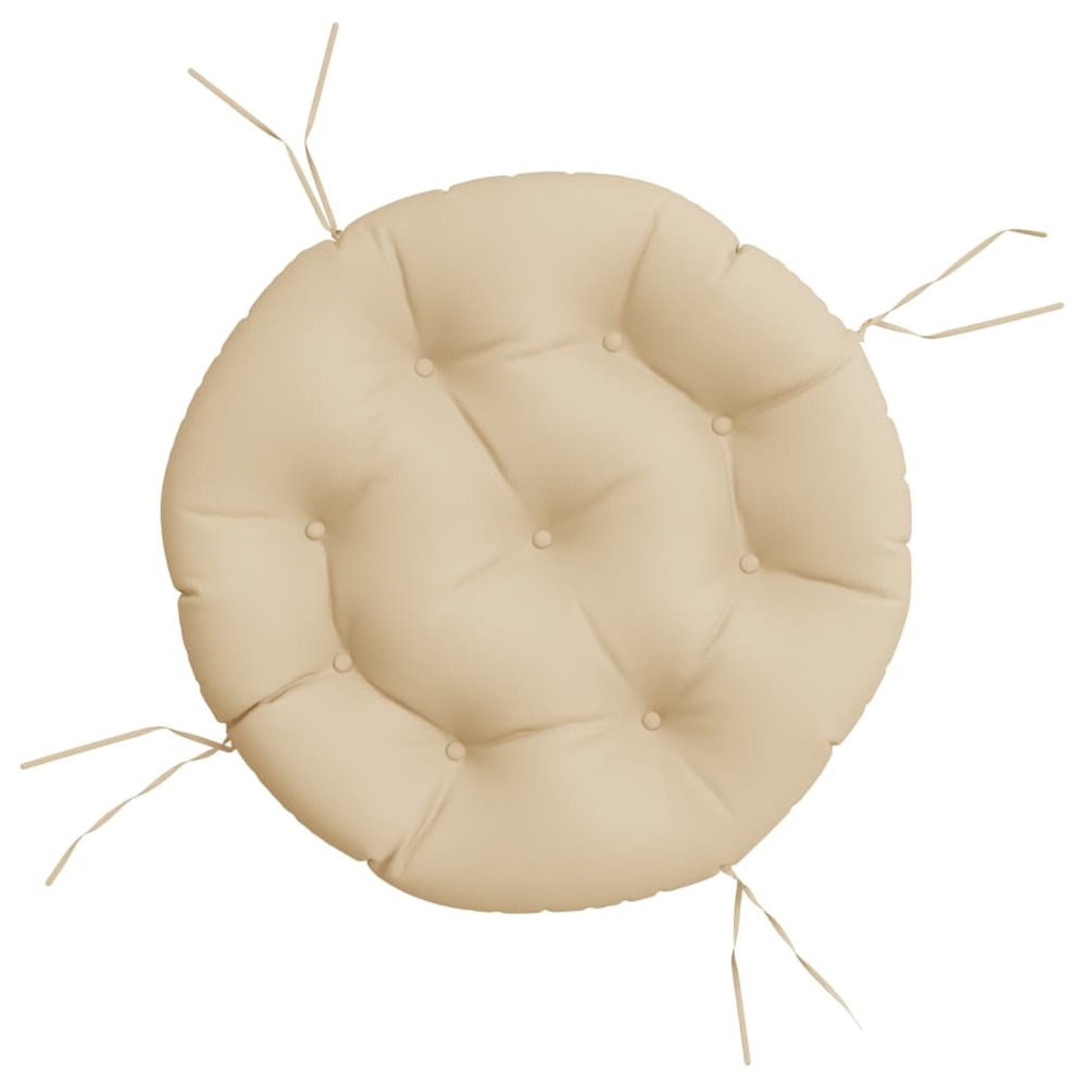 Coussin rond beige ø 60 x11 cm tissu oxford