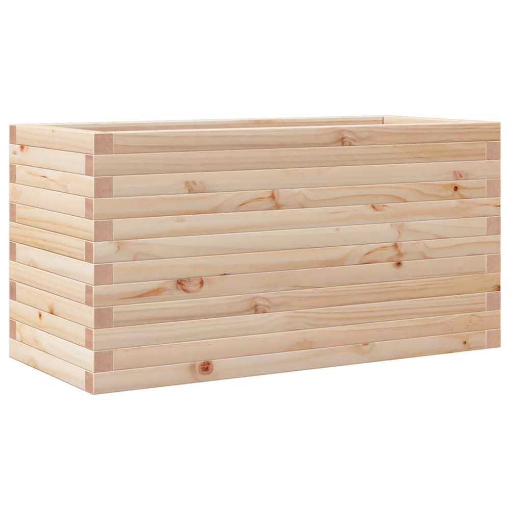 Jardinière d'extérieur 90x40x46 cm bois de pin massif