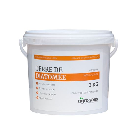 Terre de diatomée blanche grade alimentaire - Agro Sens - 2 kg