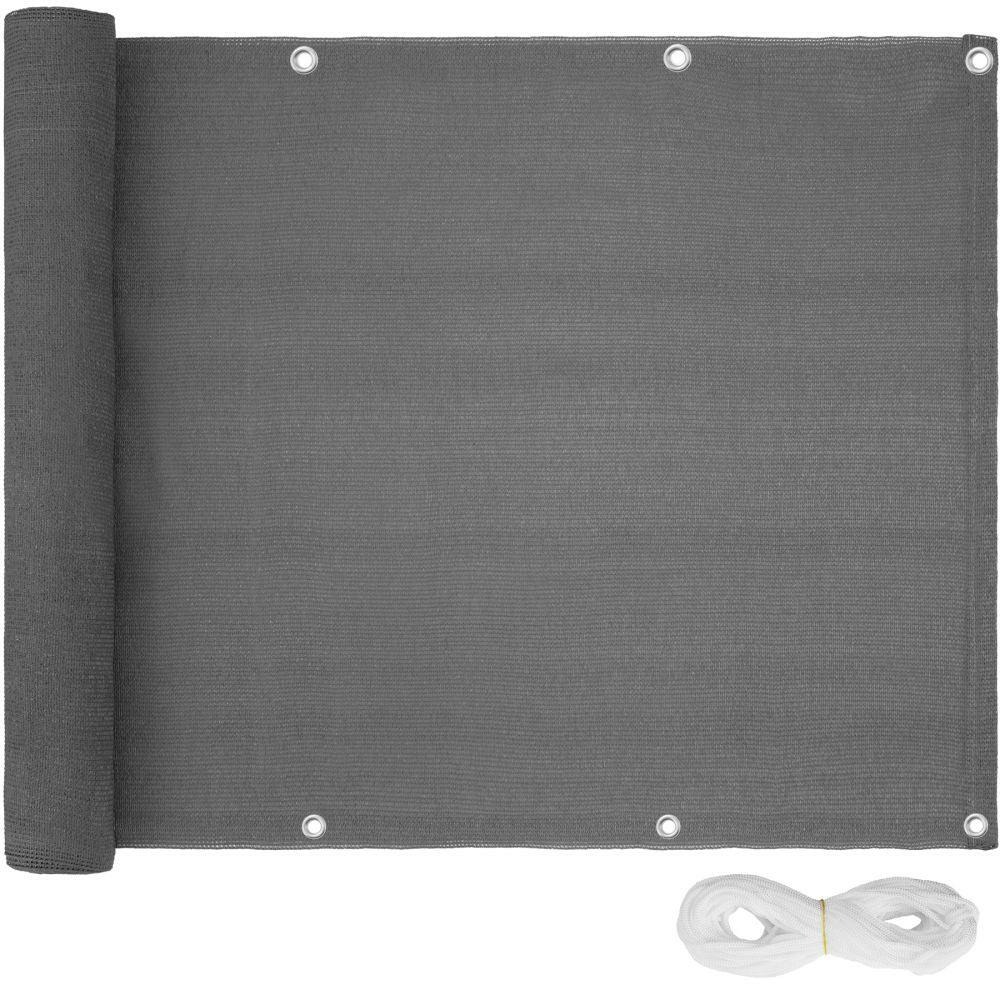 Canisse brise vue paravent pour balcon gris 90 cm