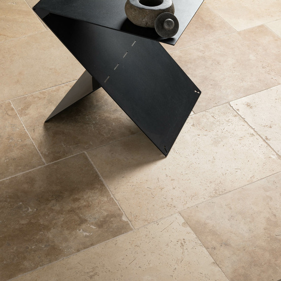 Dallage travertin beige nuancé 61x40,6x3 cm - extérieur (lot de 1,24 m² 5 dalles) - ro'ma nature