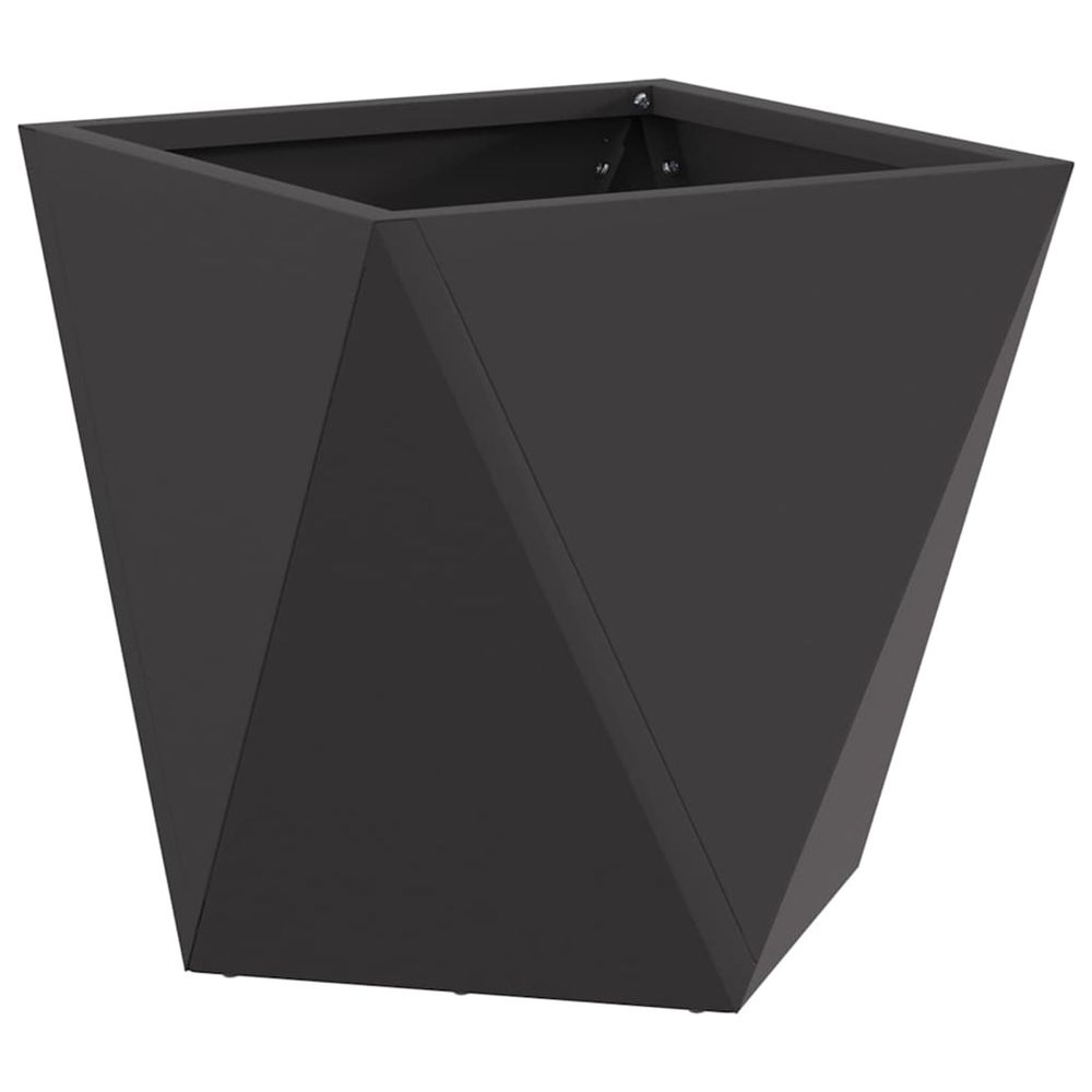 Jardinière d'extérieur noir 30 x 30 x 30 cm acier