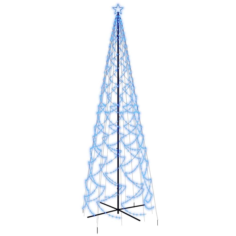 Arbre de noël cône 1400 led bleues 160x500 cm