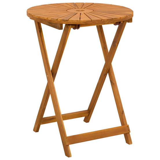 Table de jardin pliante naturel ø60 x 75 cm