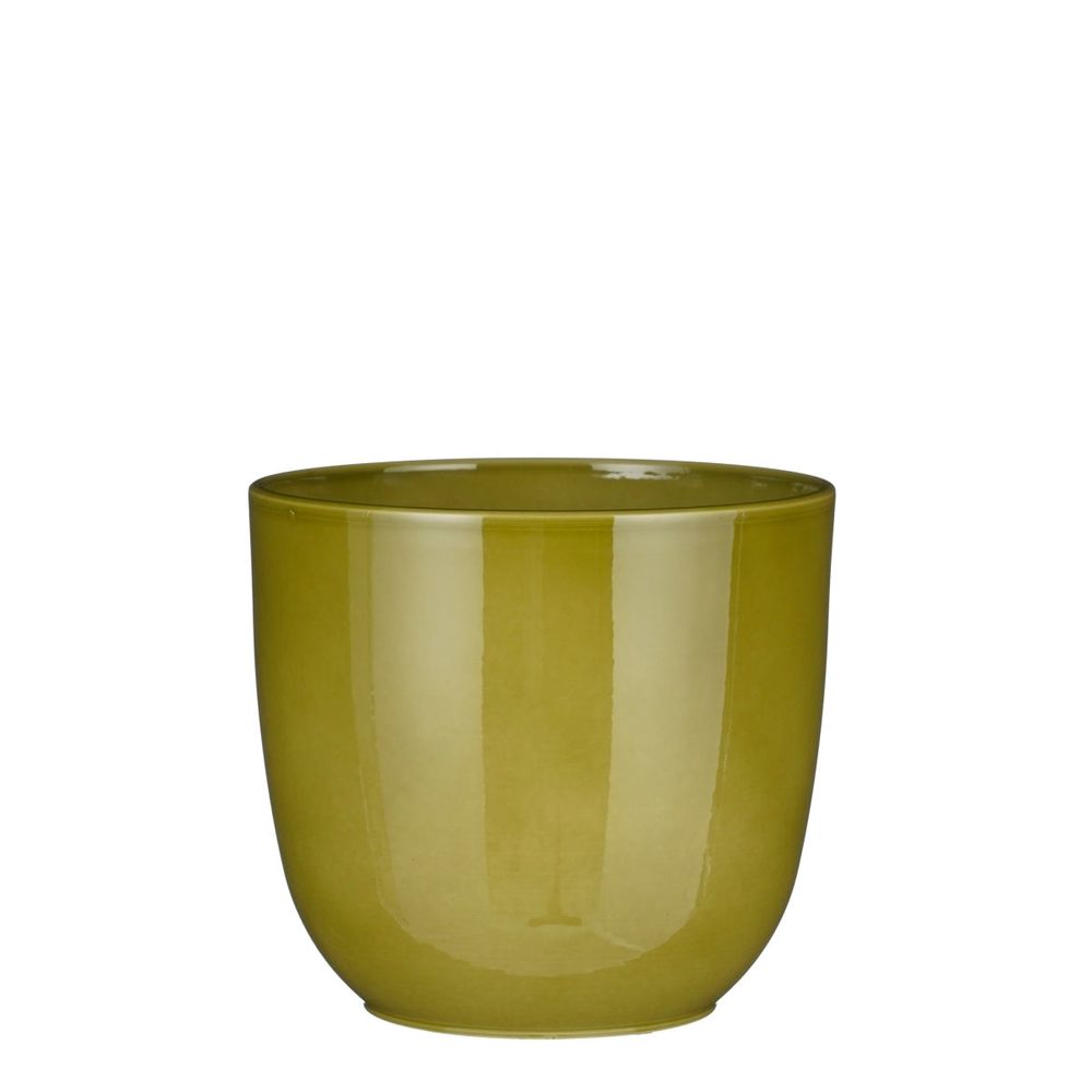 Mica decorations pot de fleurs era - 23x23x21 cm - céramique - vert