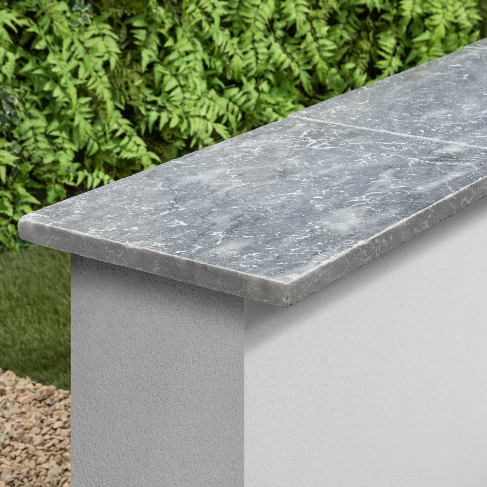 Couvertine pierre d'adana gris bleu 61x40x3 cm (à l'unité) - ro'ma nature