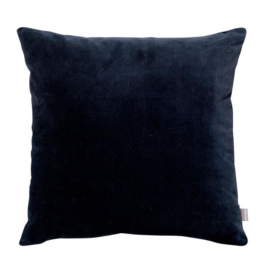 Coussin uni elise cobalt 45 x 45 cm