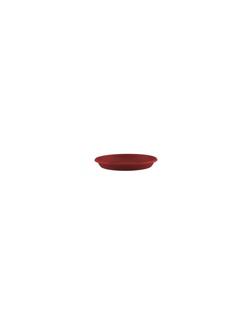 Soucoupe ronde 45cm rouge fonce