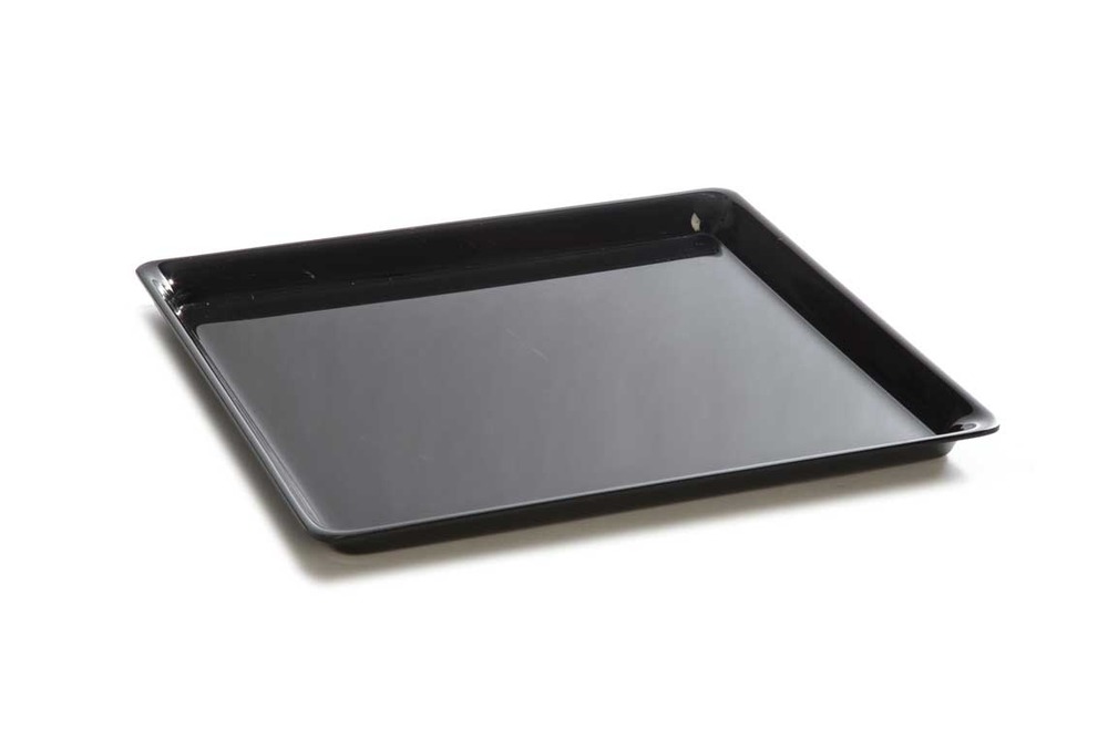 Plateau en plexiglas gastronorme gn 2/3 354x325x18mm noir - matériel chr pro