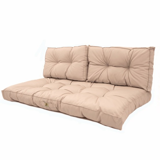 Coussins pour salon de jardin capitonné 100x50cm beige