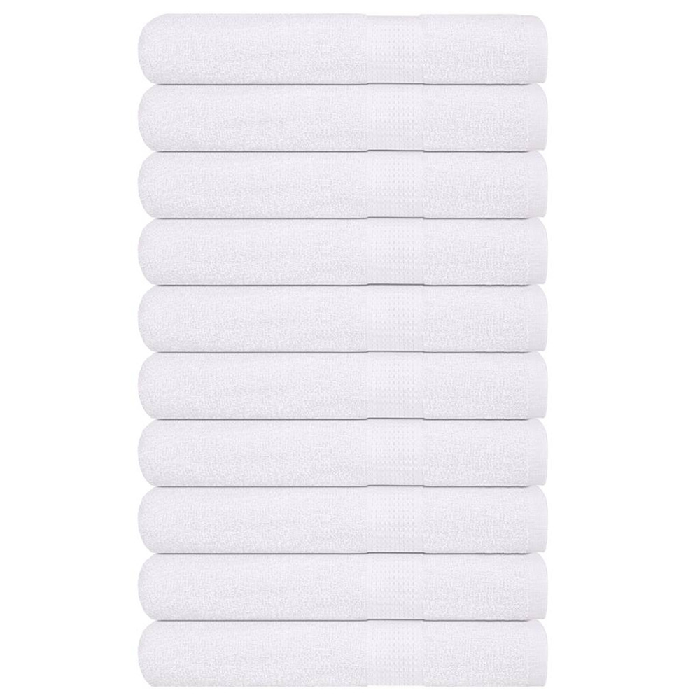 Serviettes de sauna frogn 10 pcs blanc 80x200 cm 360 g/m²