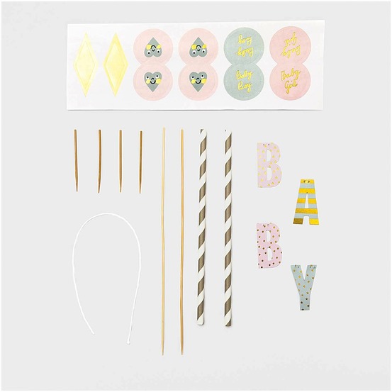 Décorations pour gâteaux baby shower