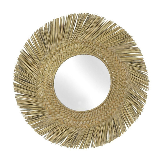 Miroir en jonc teinté 70 cm