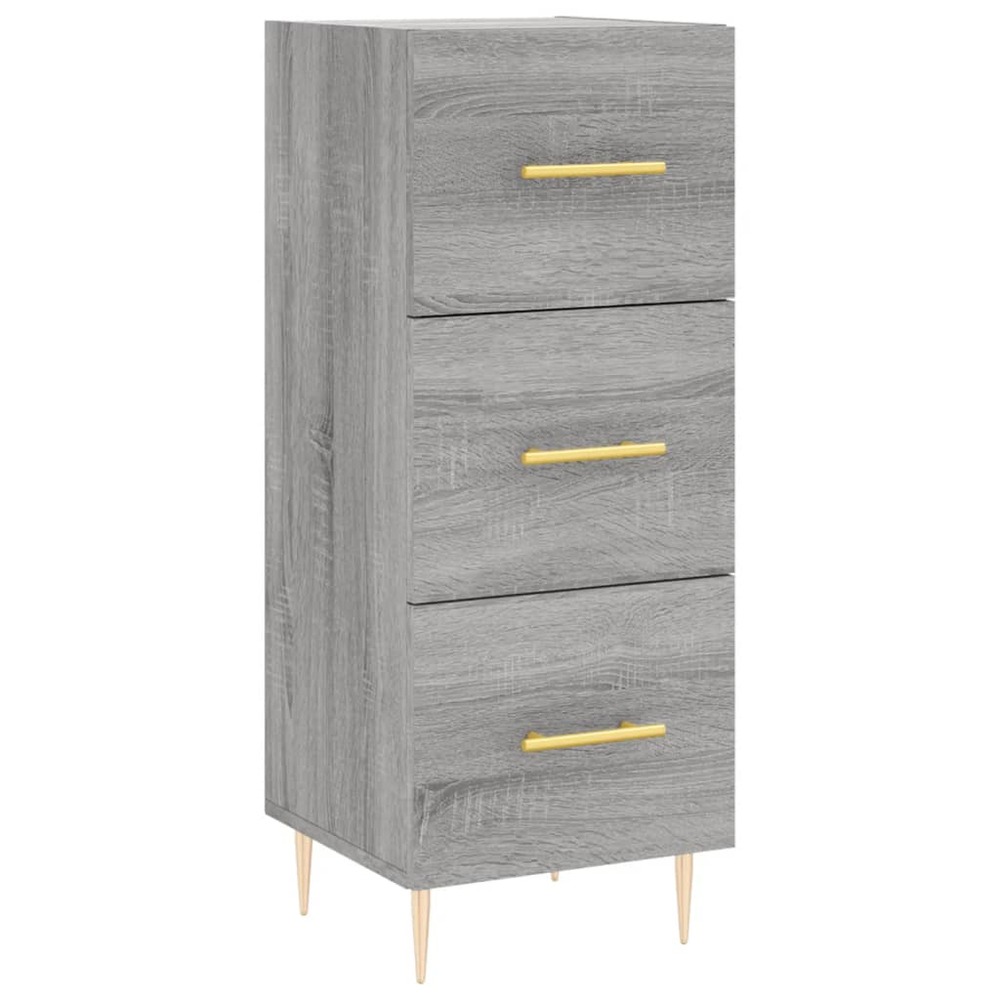 Buffet bahut commode armoire meuble de rangement organisateur cuisine salle de séjour salon sonoma 34,5 x 34 x 90 cm bois d'i