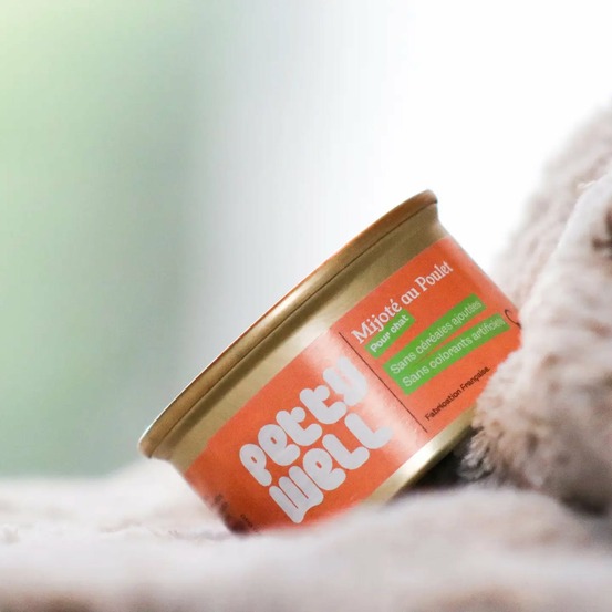 Pâtées au poulet pour chat 80g