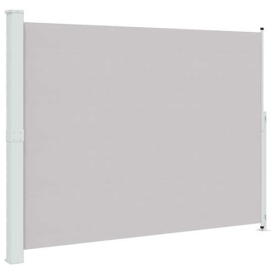 Auvent latéral rétractable de patio 220x300 cm gris