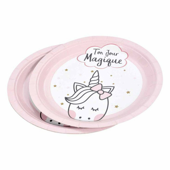 Lot de 6 assiettes en carton