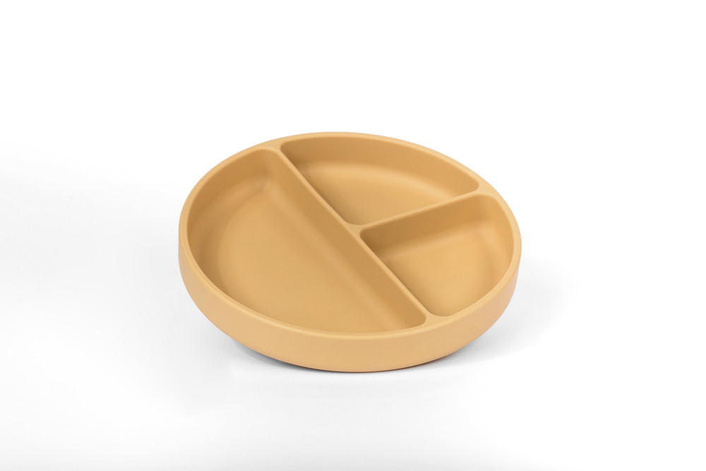 Static assiette compartimentée avec ventouse - lot de 4 - nat spirit