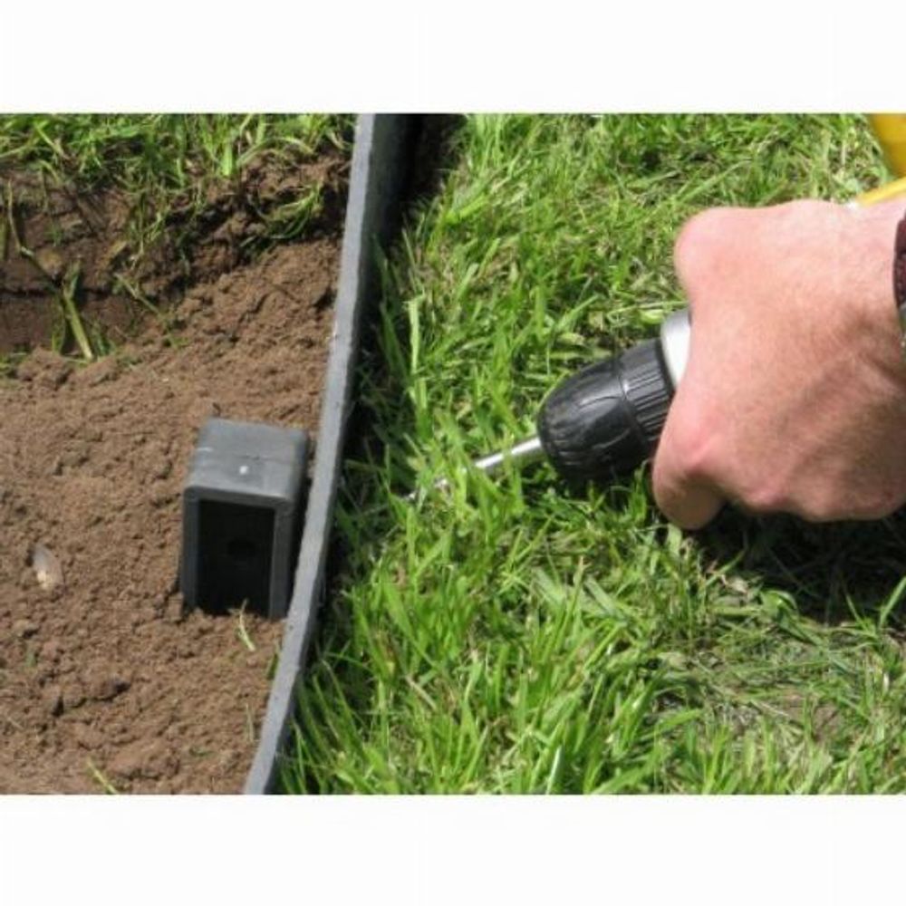 Kit 10m - bordure de jardin lattes ecolat - gris - h14cmx2m