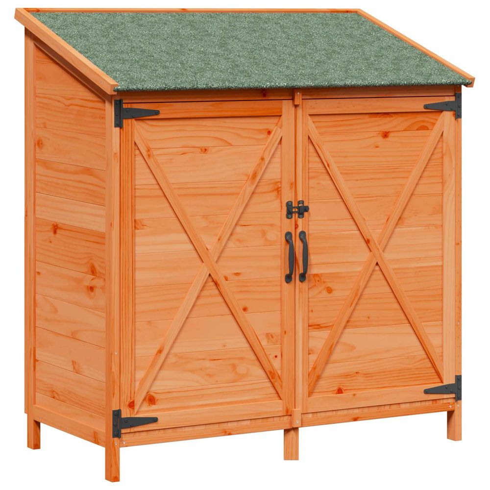 Abri de jardin marron 106 x 56 x 113,5 cm bois de sapin massif