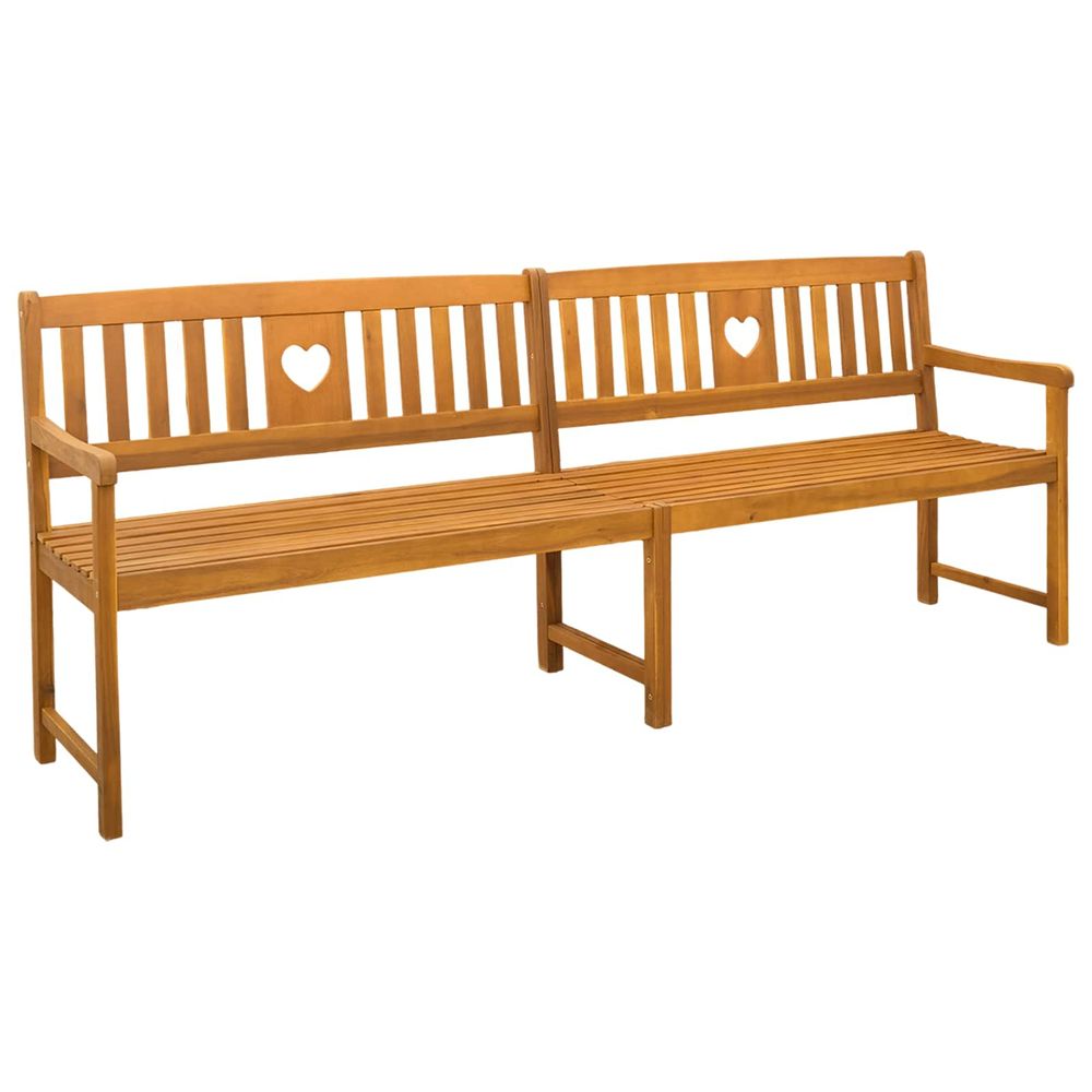 Banc extérieur 4 -places 220 x 56 x 90 cm bois d'acacia massif