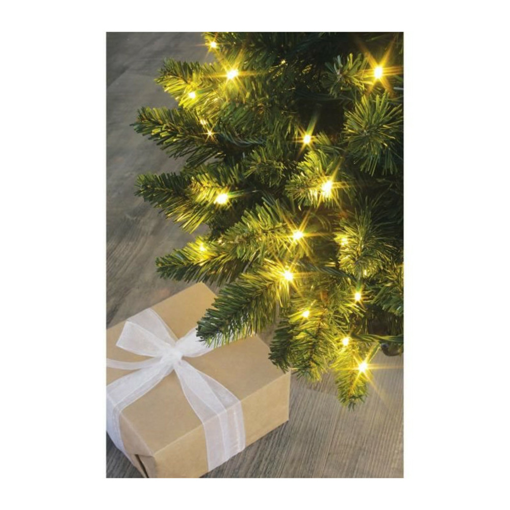 Guirlande flicker intérieure/extérieure noel - 288 led - 10,5w - blanc chaud - 25 metres