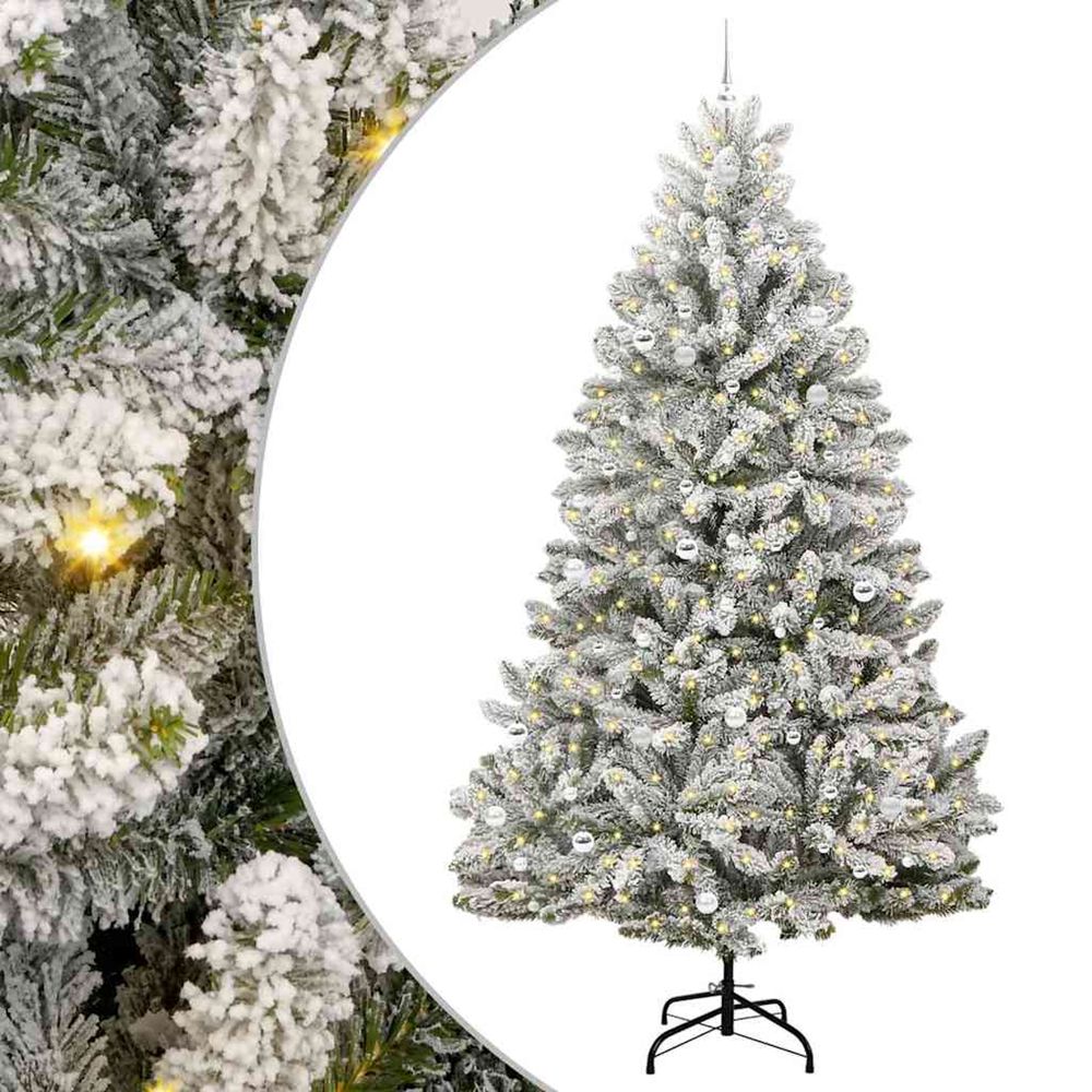 Sapin de noël artificiel 270 cm 300 led blanc chaud