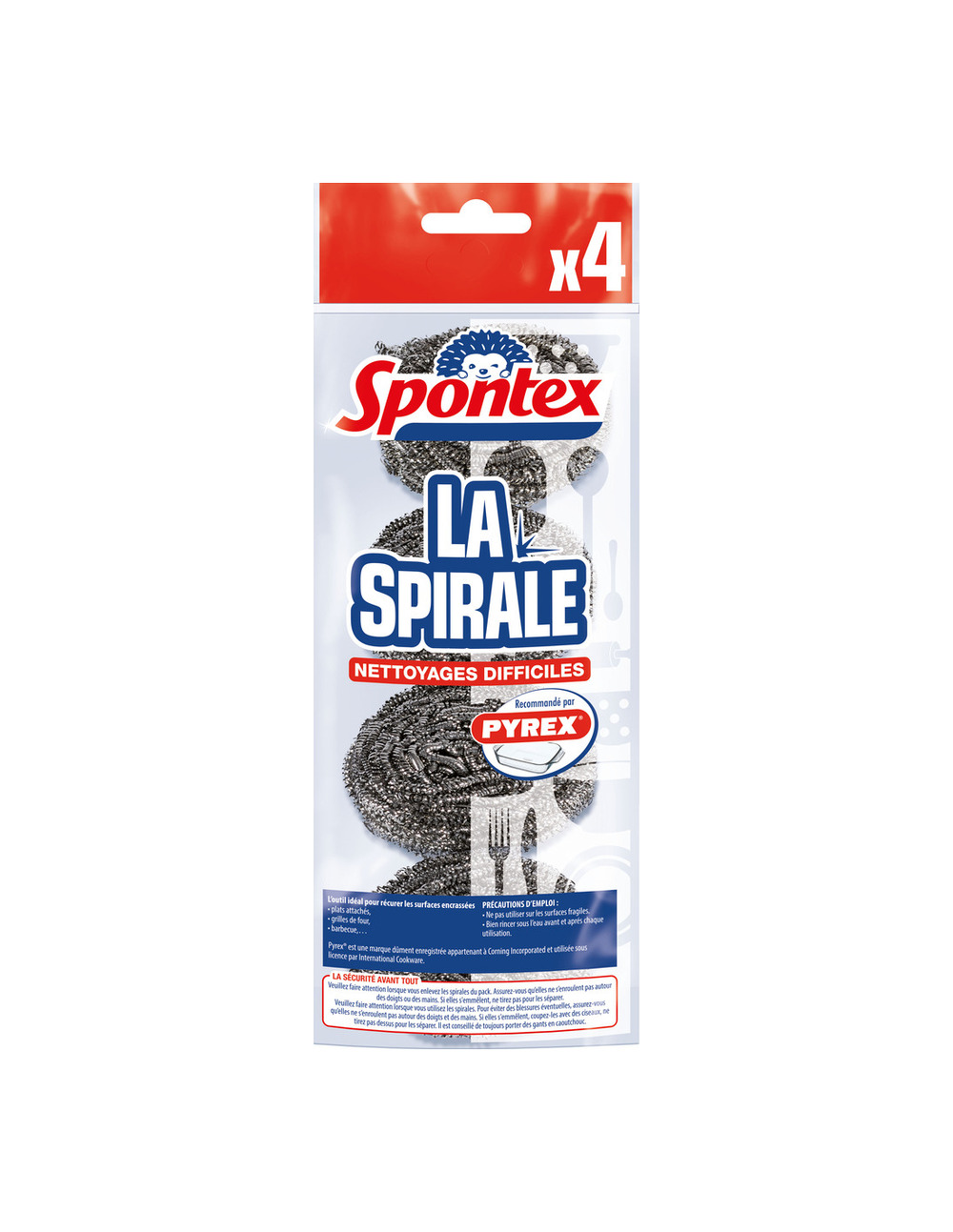 La spirale à récurer x4 - spontex