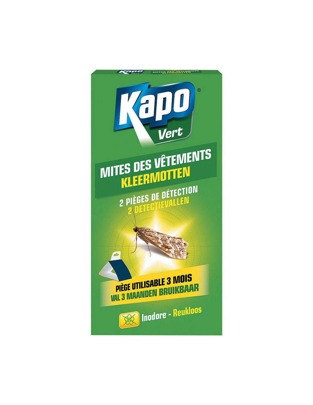 Kapo x2 pieges a mites vetements - kapo