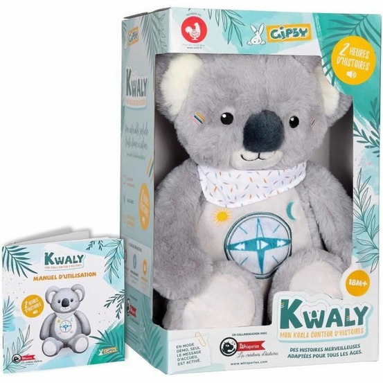 Koala conteur d'histoires kwaly peluche qui parle interactive -version française