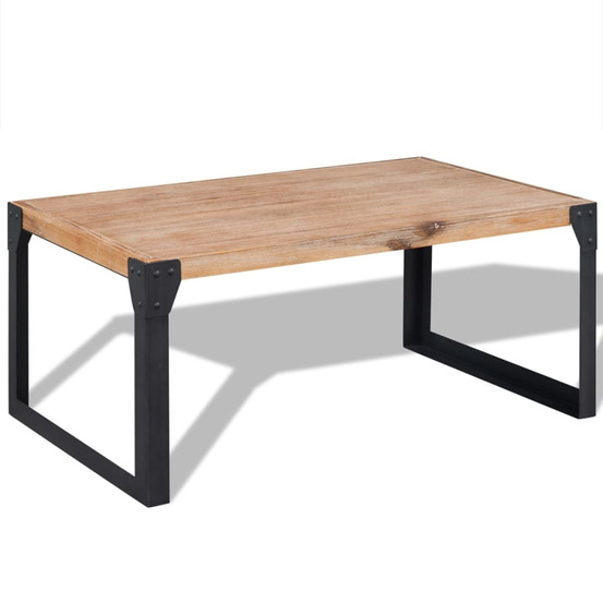 vidaXL Table basse Bois d'acacia massif 100 x
