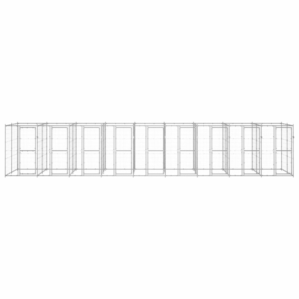 Chenil extérieur acier galvanisé 21,78 m²