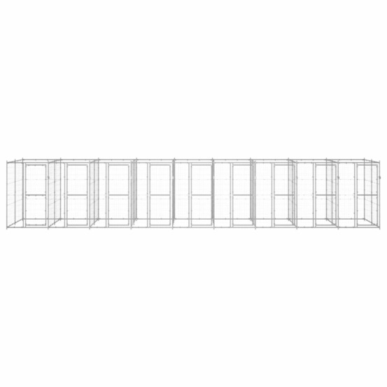 Chenil extérieur acier galvanisé 21,78 m²