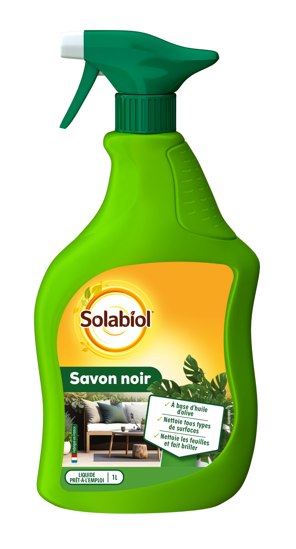 Savon noir prêt à l'emploi pulvérisateur 1l /nc - solabiol