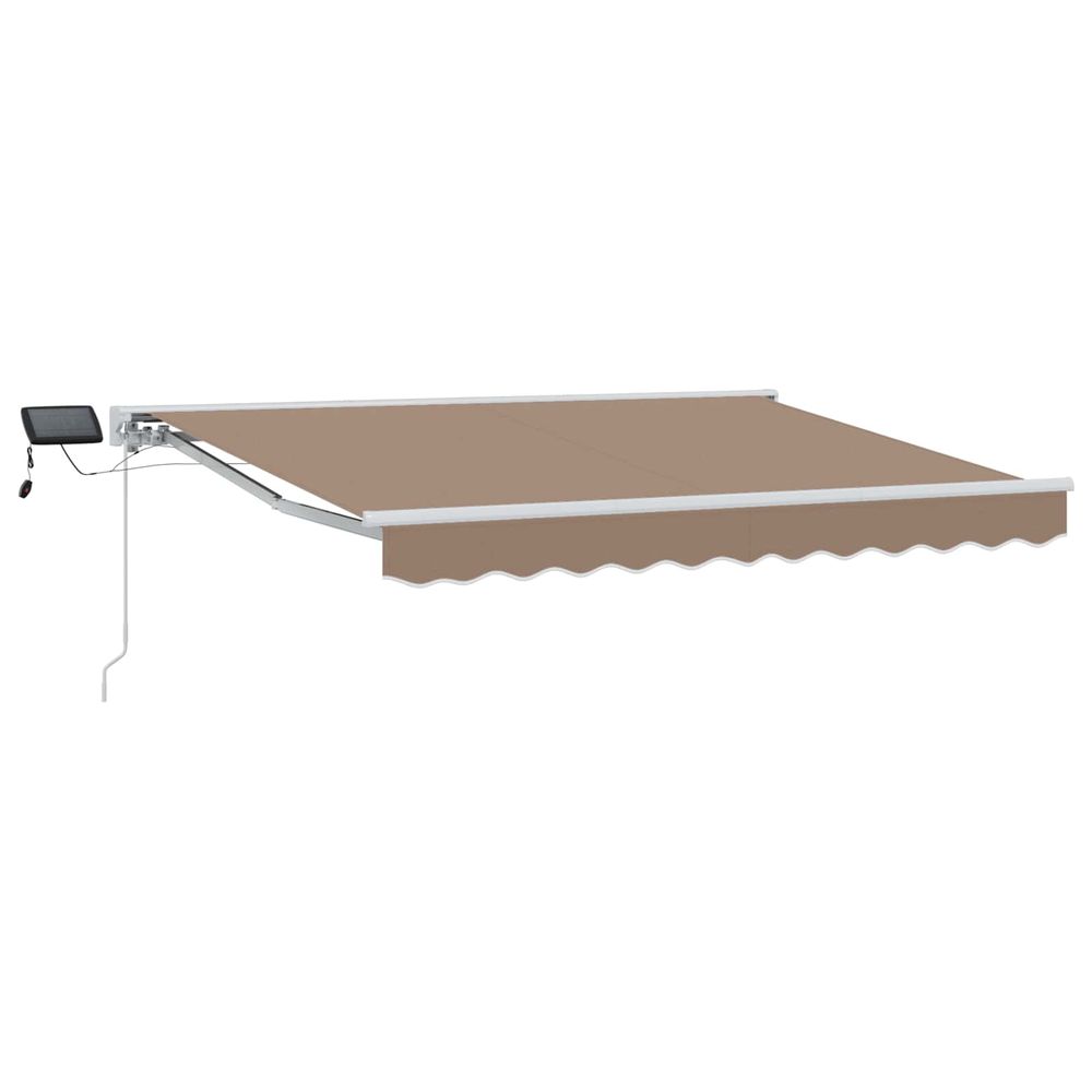 Cadre de store manuel avec leds taupe 3 x 2,5 m