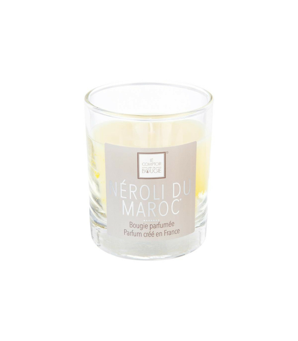 Bougie parfumée néroli du maroc pot en verre 190 g