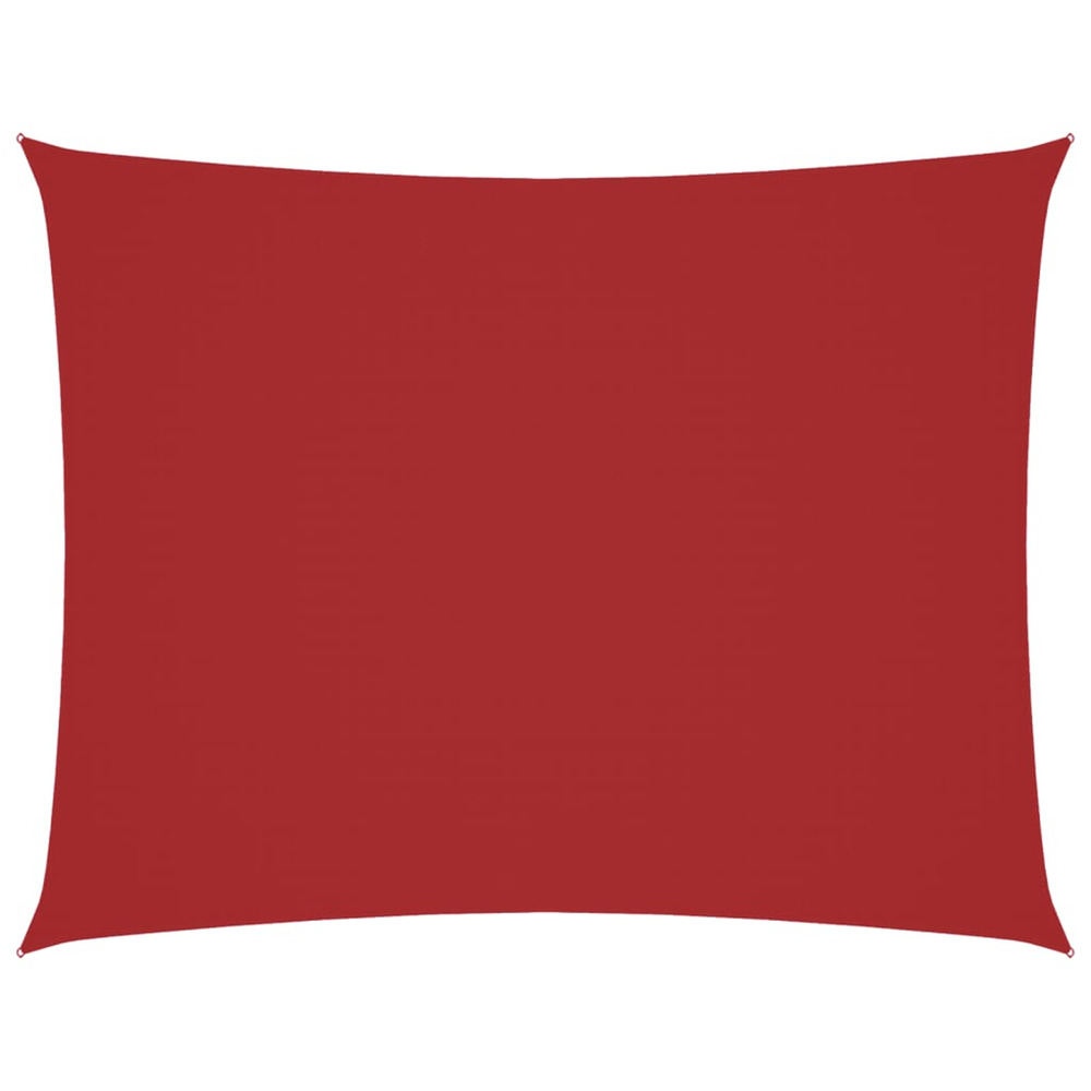 Voile de parasol tissu oxford rectangulaire 4x6 m rouge