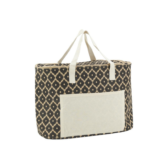 Sac lunch isotherme en jute diamant 46x15x32