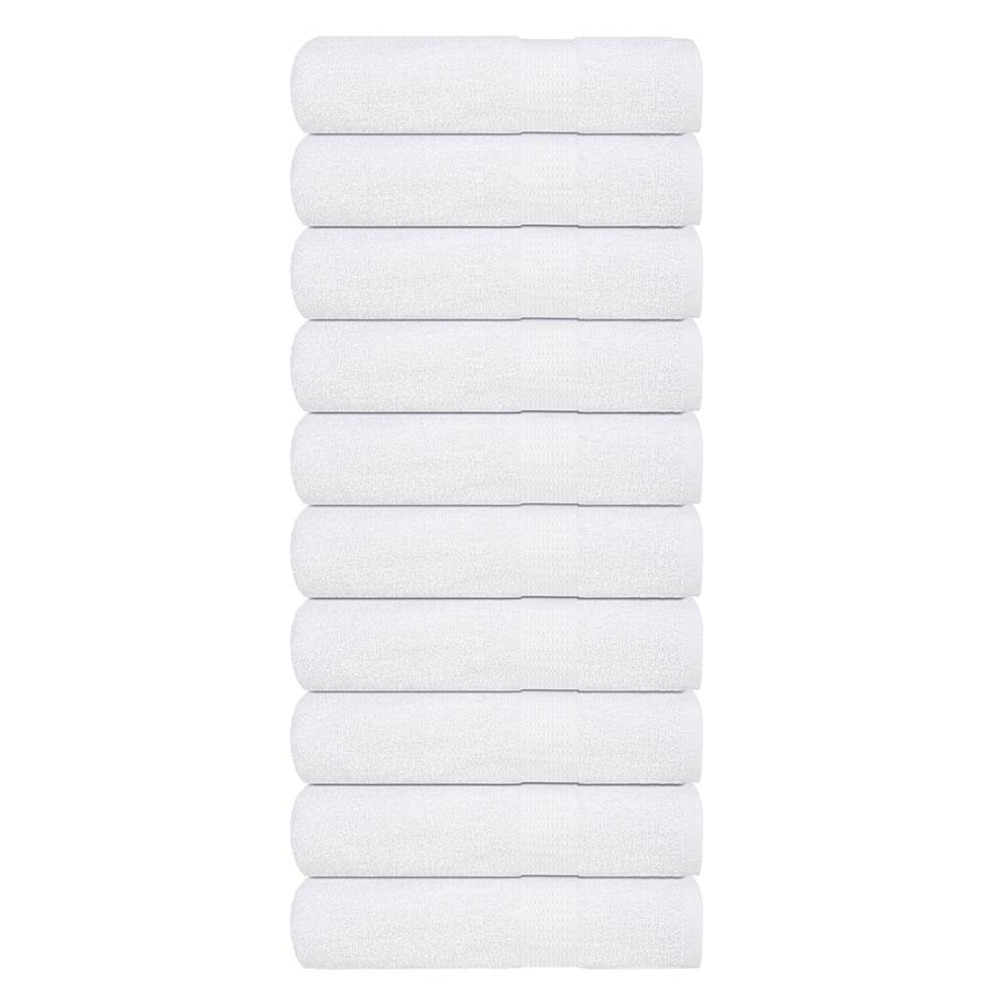 Serviettes de douche frogn 10 pcs blanc 70x140 cm 360 g/m²